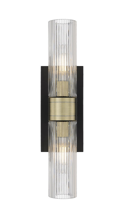 Innovations 617-2W-BAB-G617-8SCL LED Bath Vanity, Black Antique Brass