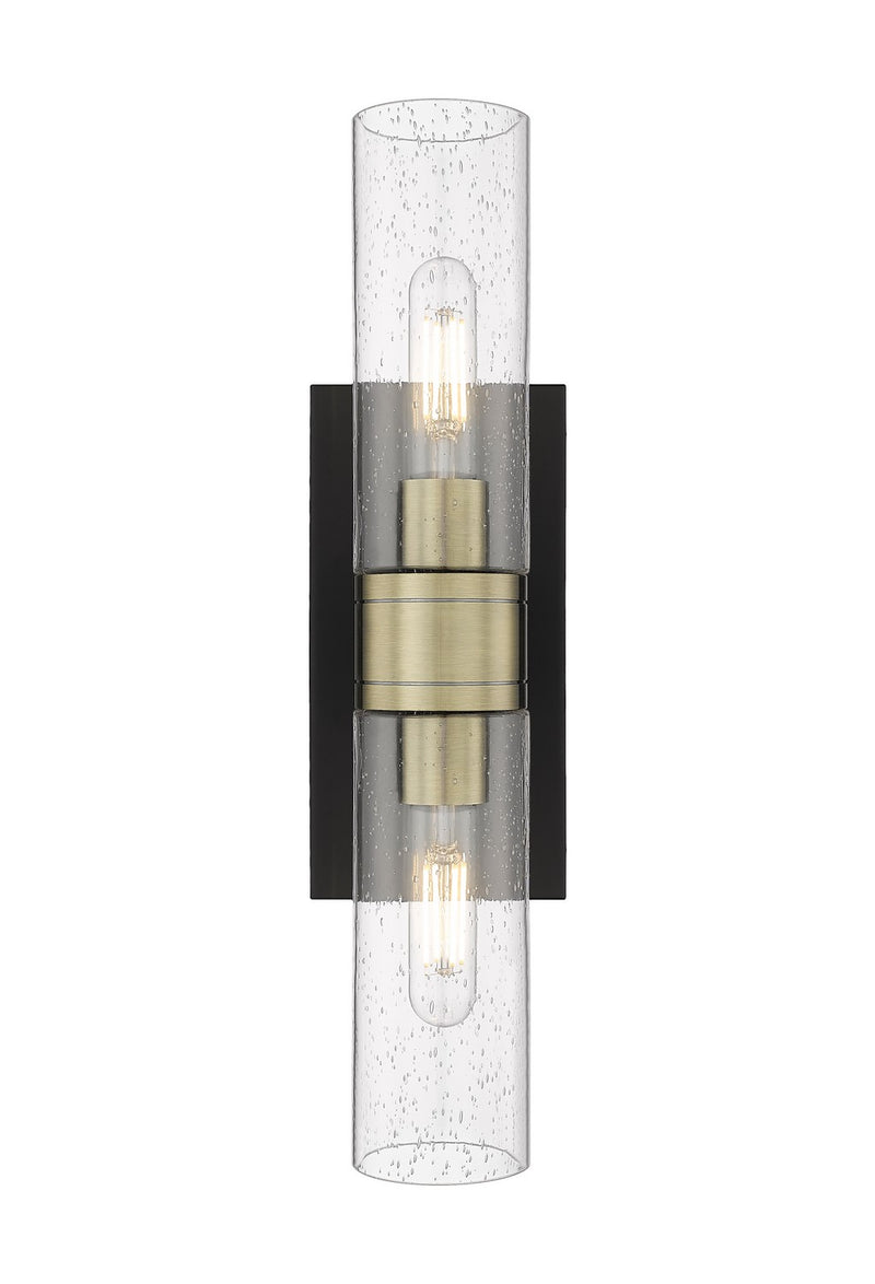 Innovations 617-2W-BAB-G617-8SDY LED Bath Vanity, Black Antique Brass