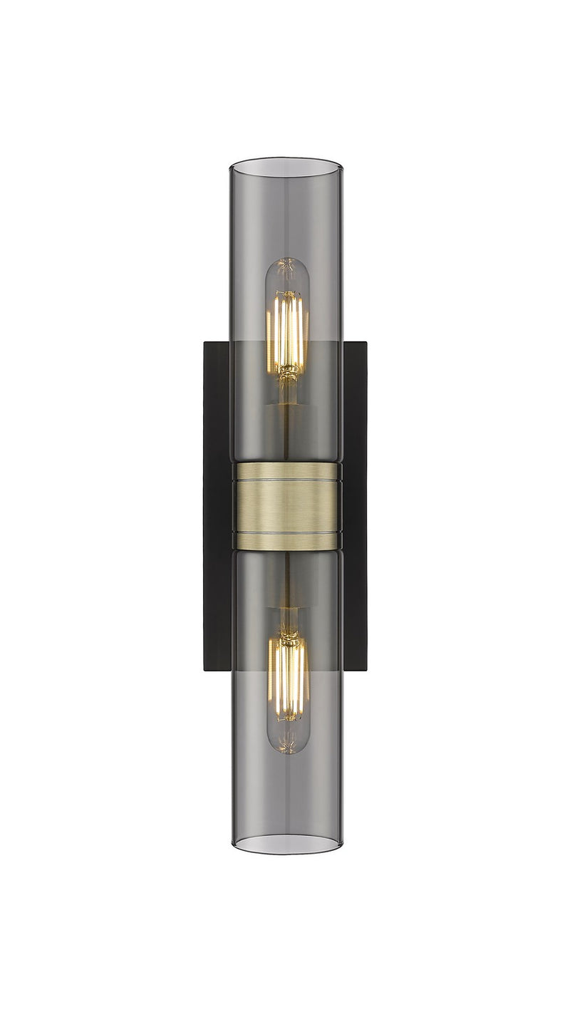 Innovations 617-2W-BAB-G617-8SM LED Bath Vanity, Black Antique Brass