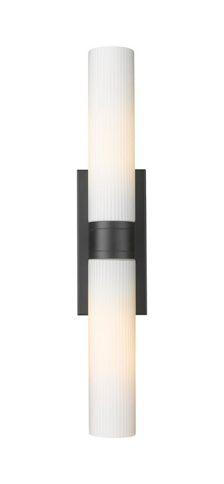 Innovations 617-2W-BK-G617-11SWH LED Bath Vanity, Matte Black