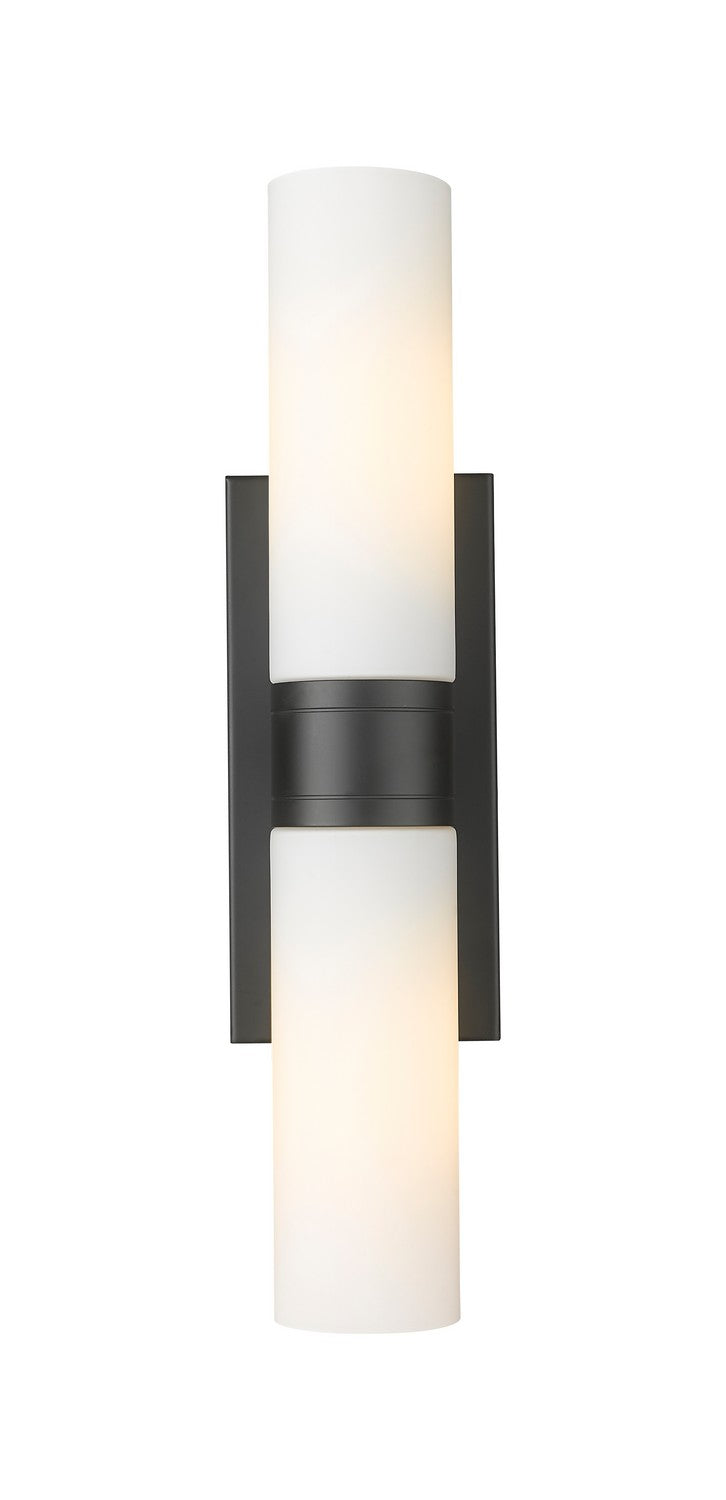 Innovations 617-2W-BK-G617-8WH LED Bath Vanity, Matte Black