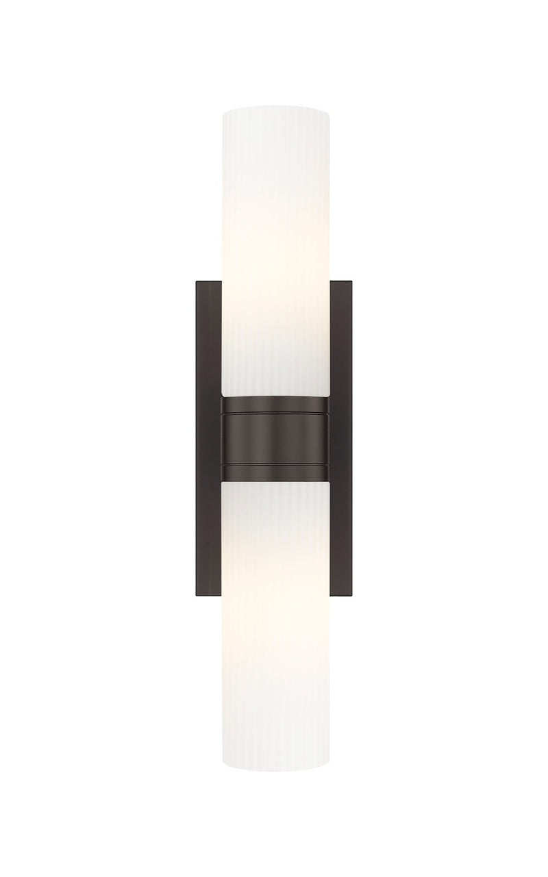 Innovations 617-2W-OB-G617-8SWH LED Bath Vanity, Oil Rubbed Bronze