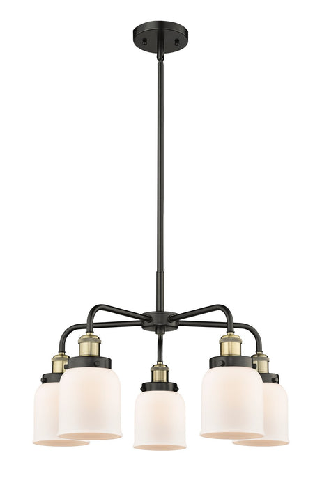 Innovations 916-5CR-BAB-G51 Five Light Chandelier, Black Antique Brass