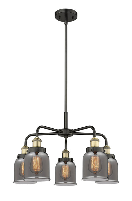 Innovations 916-5CR-BAB-G53 Five Light Chandelier, Black Antique Brass