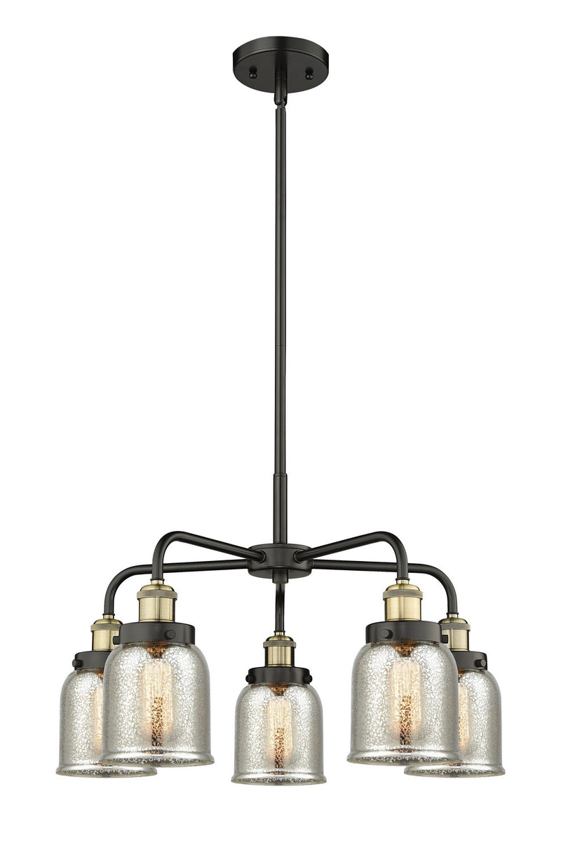 Innovations 916-5CR-BAB-G58 Five Light Chandelier, Black Antique Brass