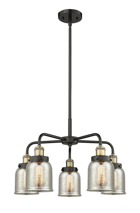 Innovations 916-5CR-BAB-G58 Five Light Chandelier, Black Antique Brass