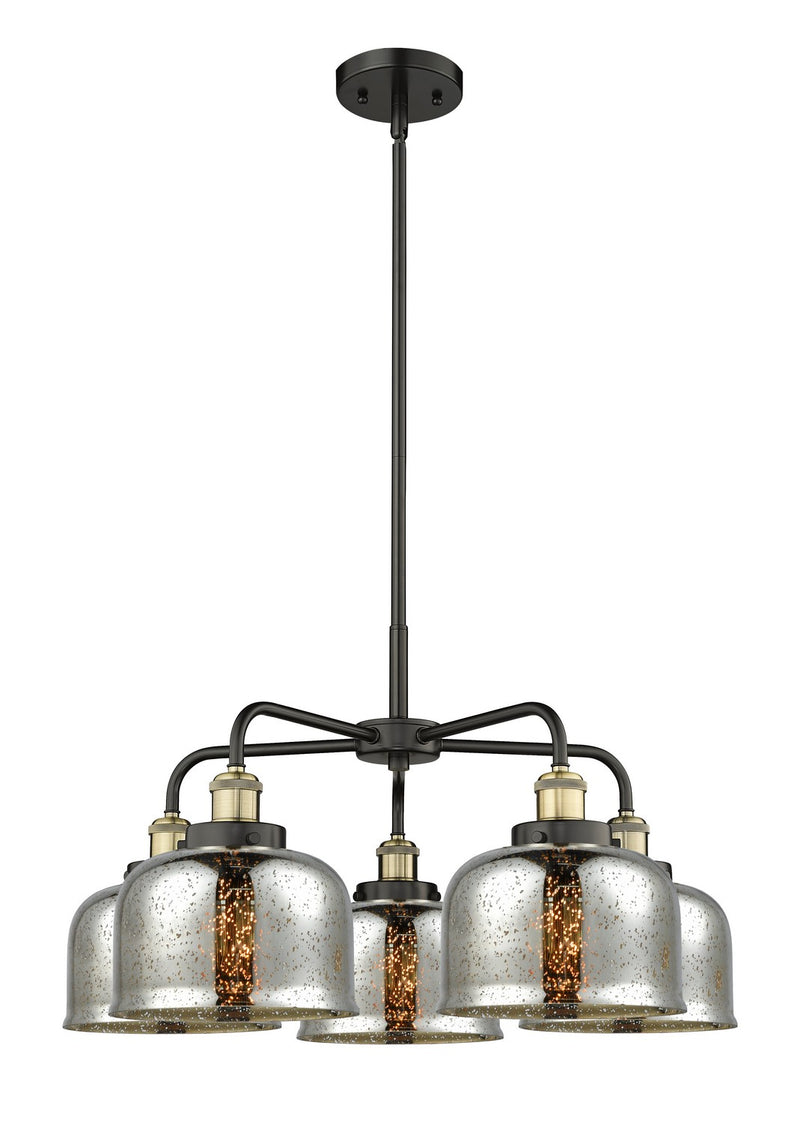 Innovations 916-5CR-BAB-G78 Five Light Chandelier, Black Antique Brass