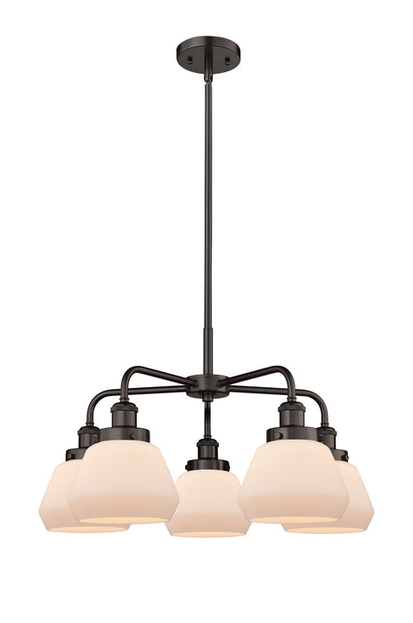 Innovations 916-5CR-OB-G171 Five Light Chandelier, Oil Rubbed Bronze