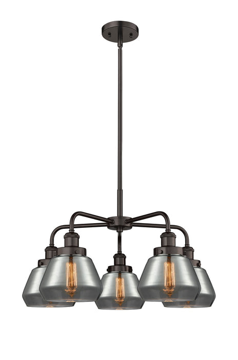 Innovations 916-5CR-OB-G173 Five Light Chandelier, Oil Rubbed Bronze