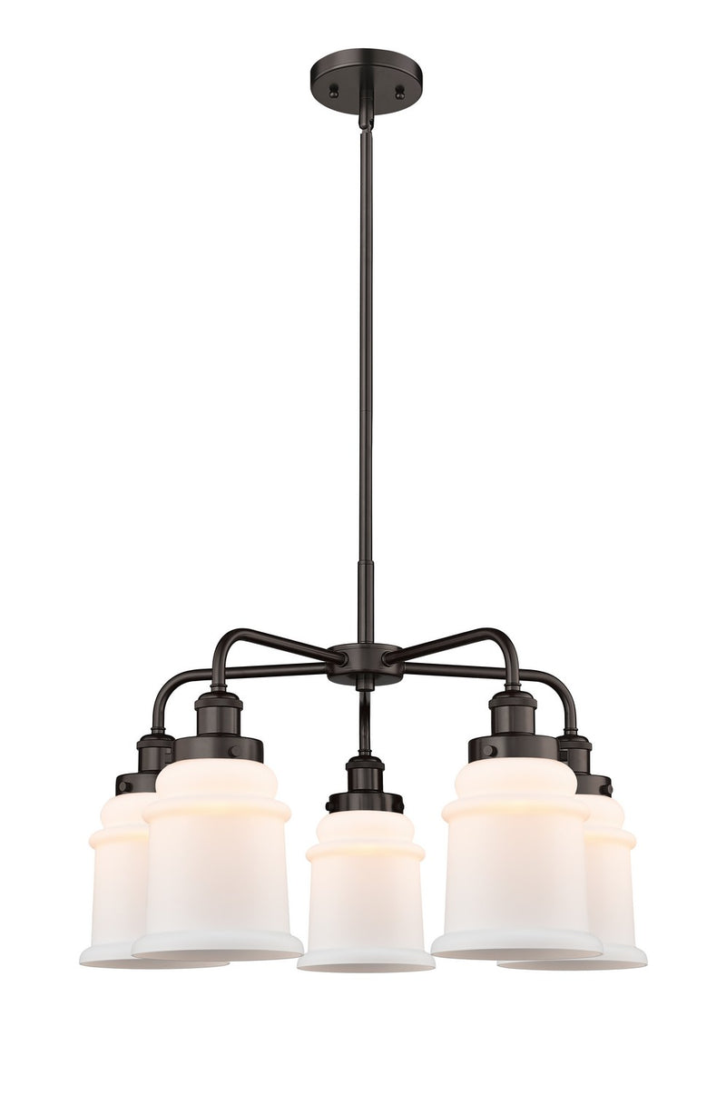Innovations 916-5CR-OB-G181 Five Light Chandelier, Oil Rubbed Bronze