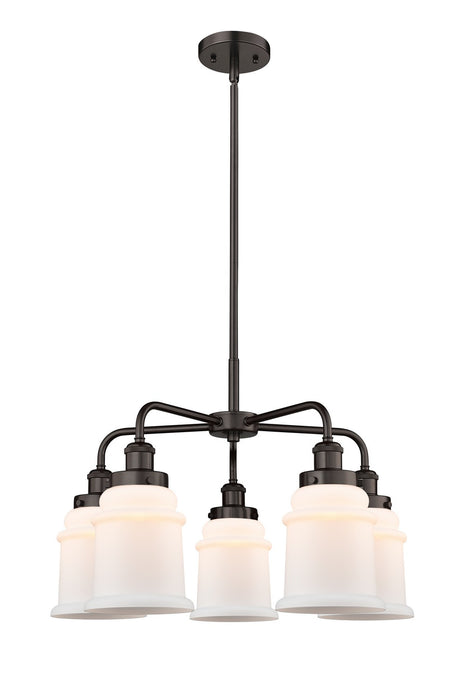Innovations 916-5CR-OB-G181 Five Light Chandelier, Oil Rubbed Bronze
