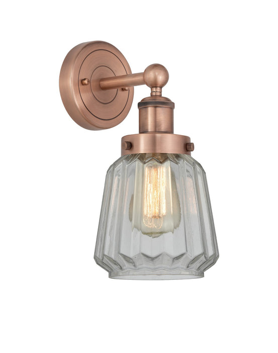 Innovations 616-1W-AC-G142 One Light Wall Sconce, Antique Copper