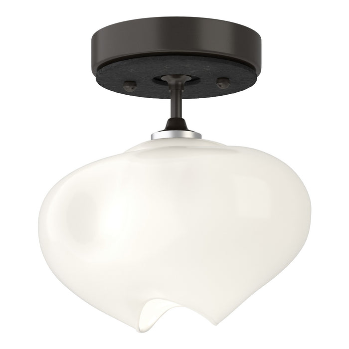 Hubbardton Forge 121372-SKT-14-10-FD0710 One Light Semi-Flush Mount, Oil Rubbed Bronze