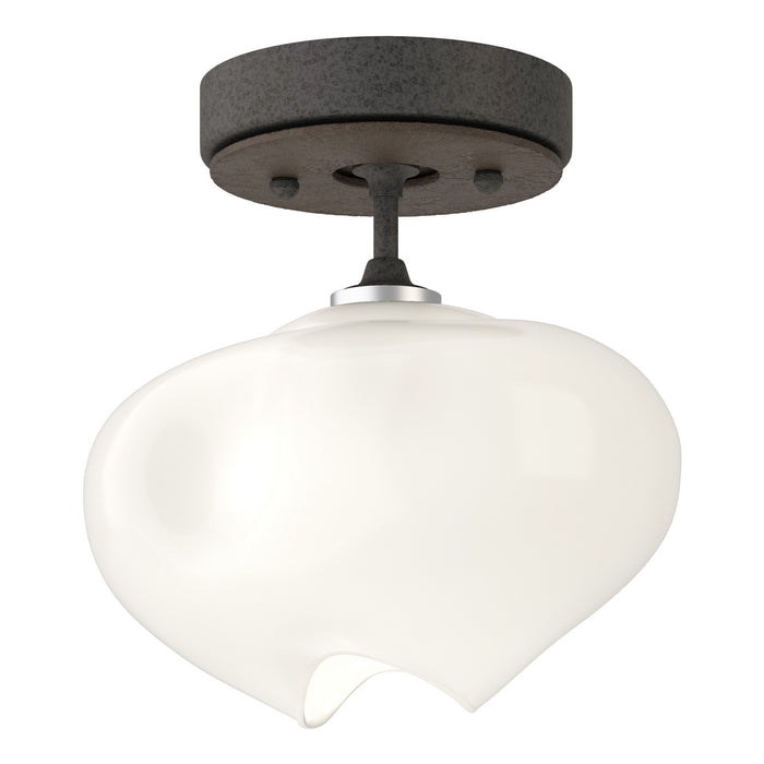 Hubbardton Forge 121372-SKT-20-05-FD0710 One Light Semi-Flush Mount, Natural Iron