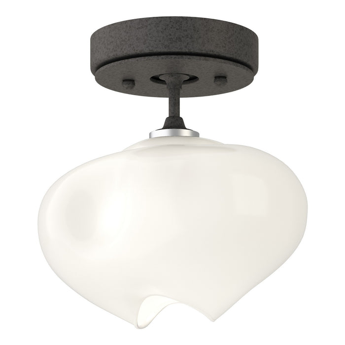 Hubbardton Forge 121372-SKT-20-20-FD0710 One Light Semi-Flush Mount, Natural Iron