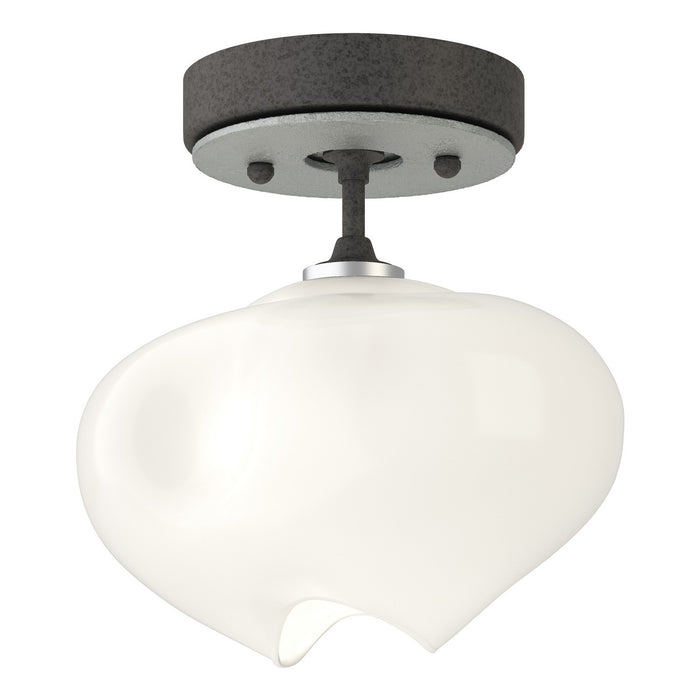 Hubbardton Forge 121372-SKT-20-82-FD0710 One Light Semi-Flush Mount, Natural Iron
