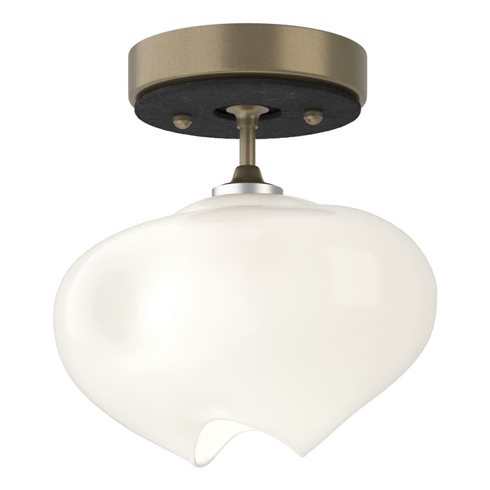Hubbardton Forge 121372-SKT-84-10-FD0710 One Light Semi-Flush Mount, Soft Gold