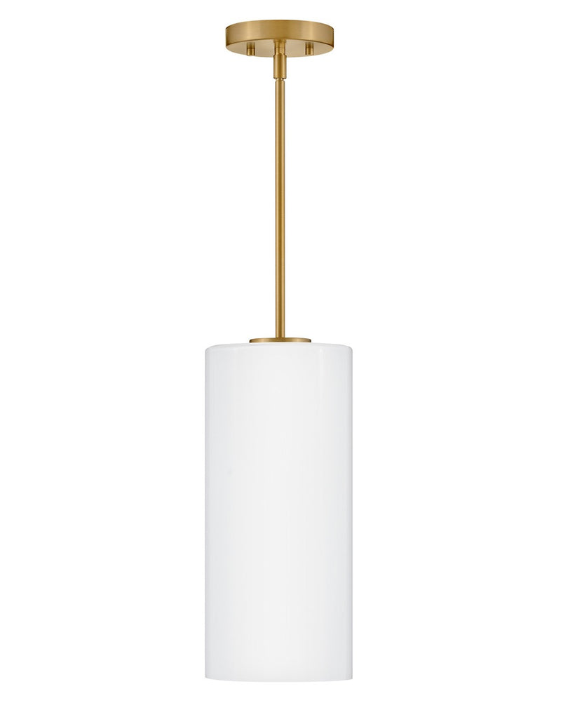 Lark 83377LCB-CO LED Pendant, Lacquered Brass