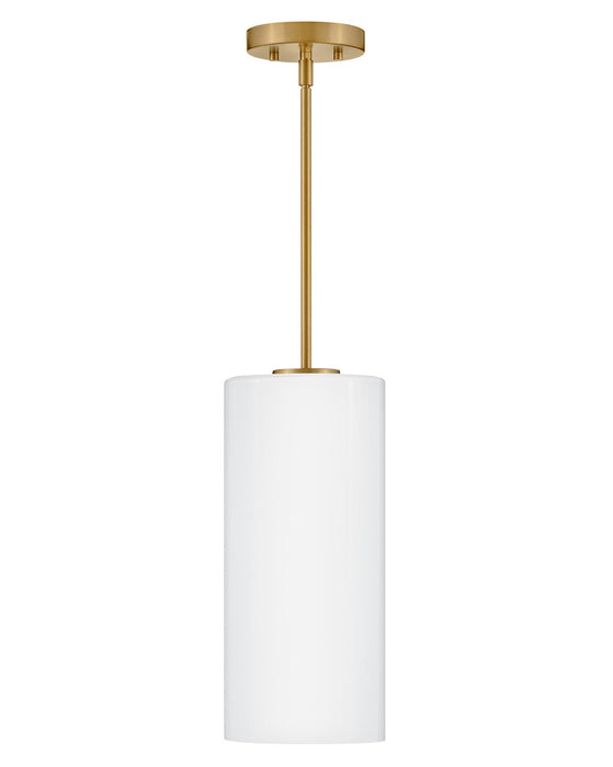 Lark 83377LCB-CO LED Pendant, Lacquered Brass