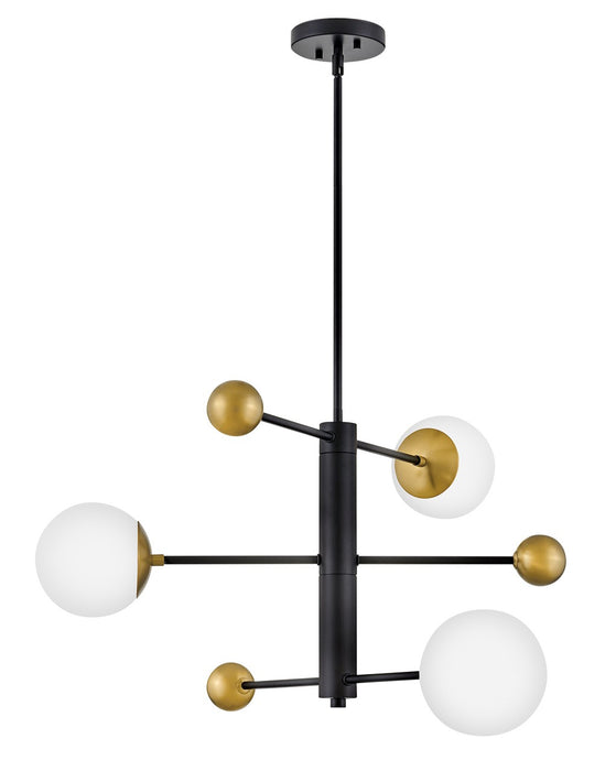 Lark 83573BK LED Chandelier, Black