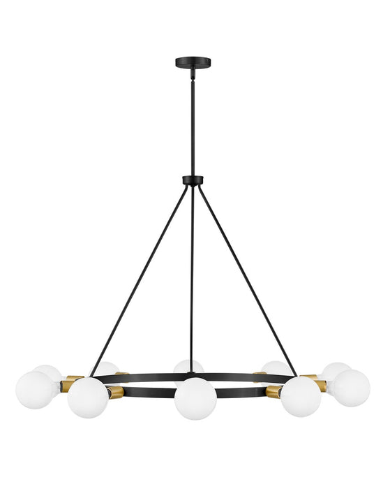 Lark 83610BK LED Chandelier, Black