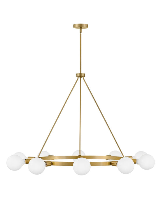 Lark 83610LCB LED Chandelier, Lacquered Brass