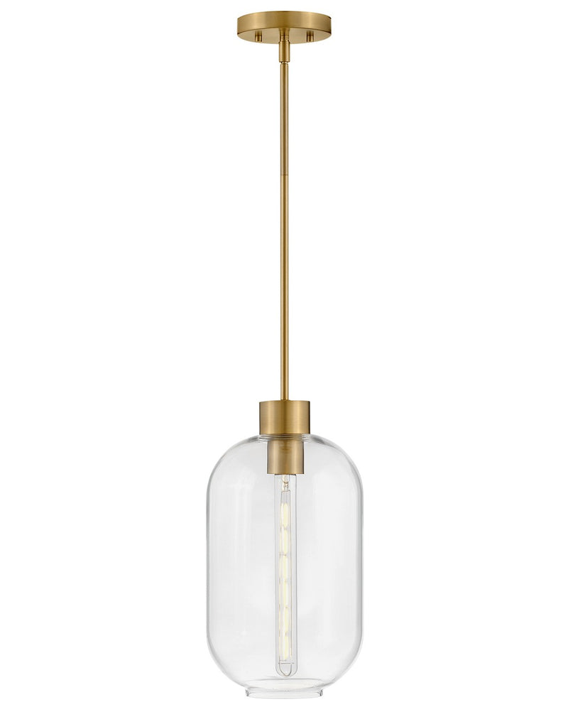 Lark 83657LCB LED Pendant, Lacquered Brass