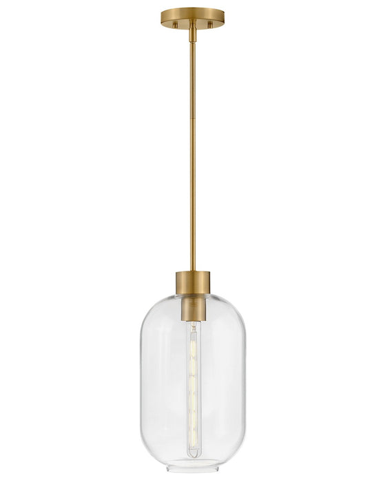 Lark 83657LCB LED Pendant, Lacquered Brass