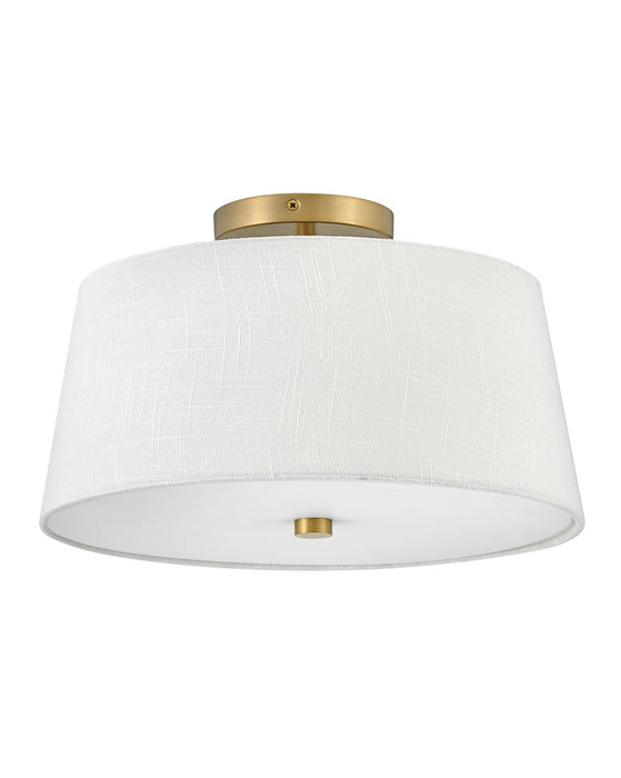 Lark 83773LCB LED Flush Mount, Lacquered Brass