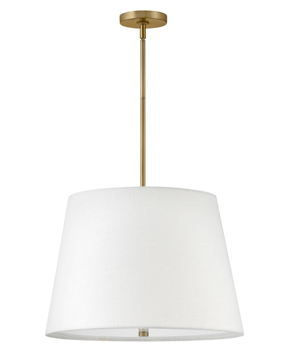 Lark 83777LCB LED Convertible Pendant, Lacquered Brass