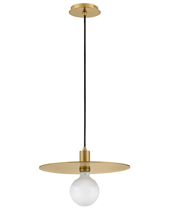 Lark 83884LCB LED Convertible Pendant, Lacquered Brass