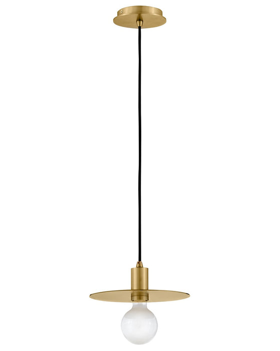 Lark 83887LCB LED Convertible Pendant, Lacquered Brass