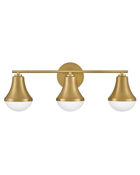 Lark 85513LCB LED Vanity, Lacquered Brass