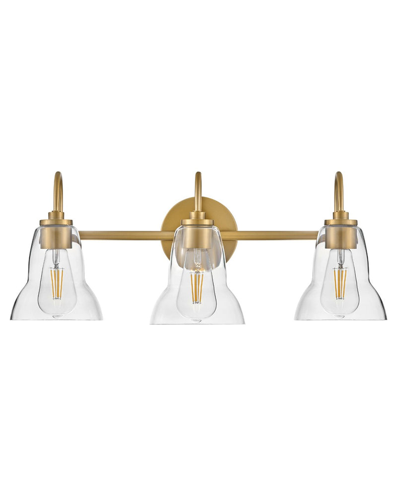 Lark 85563LCB LED Vanity, Lacquered Brass