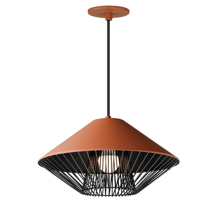 ET2 E11395-BRKBK LED Pendant, Brick/Black
