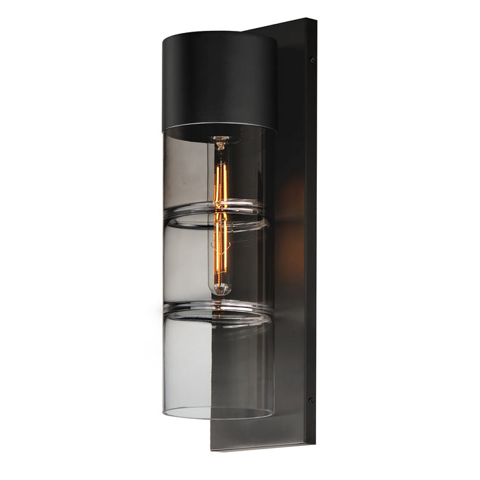 ET2 E26146-142BK LED Outdoor Wall Sconce, Black