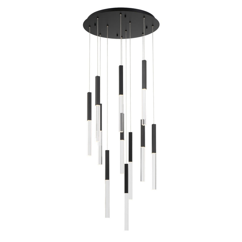 Eurofase 46477-019 LED Chandelier, Black
