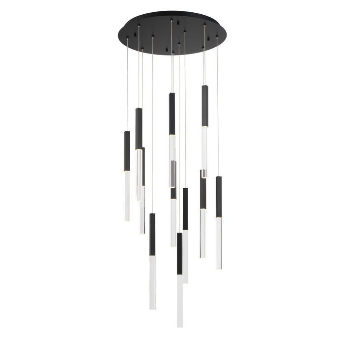 Eurofase 46477-019 LED Chandelier, Black