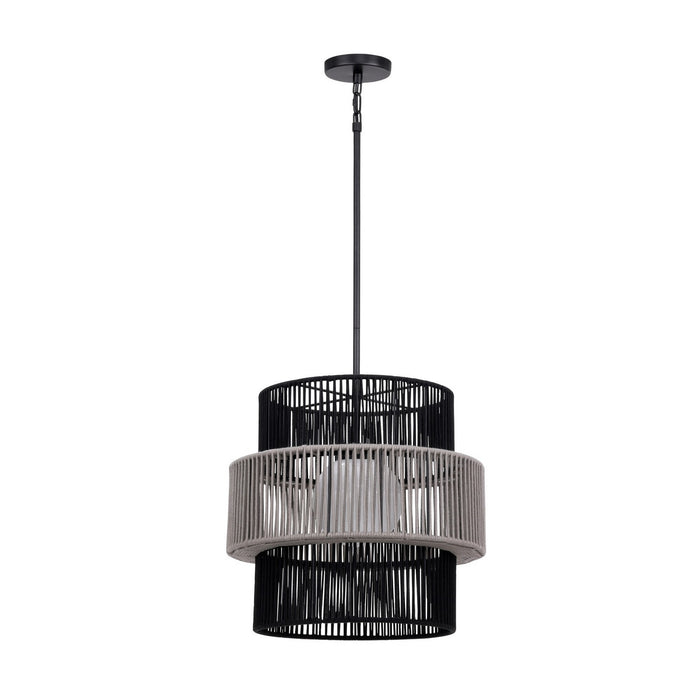 Eurofase 46632-012 One Light Pendant, Black