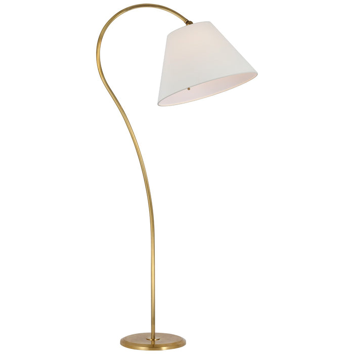 Visual Comfort Signature AL 1060HAB-L LED Floor Lamp, Hand-Rubbed Antique Brass