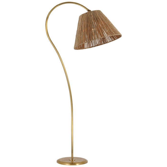 Visual Comfort Signature AL 1060HAB-NAB LED Floor Lamp, Hand-Rubbed Antique Brass