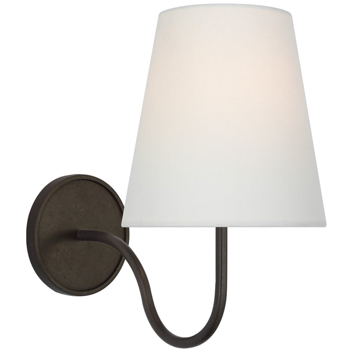 Visual Comfort Signature AL 2000AI-L LED Wall Sconce, Aged Iron