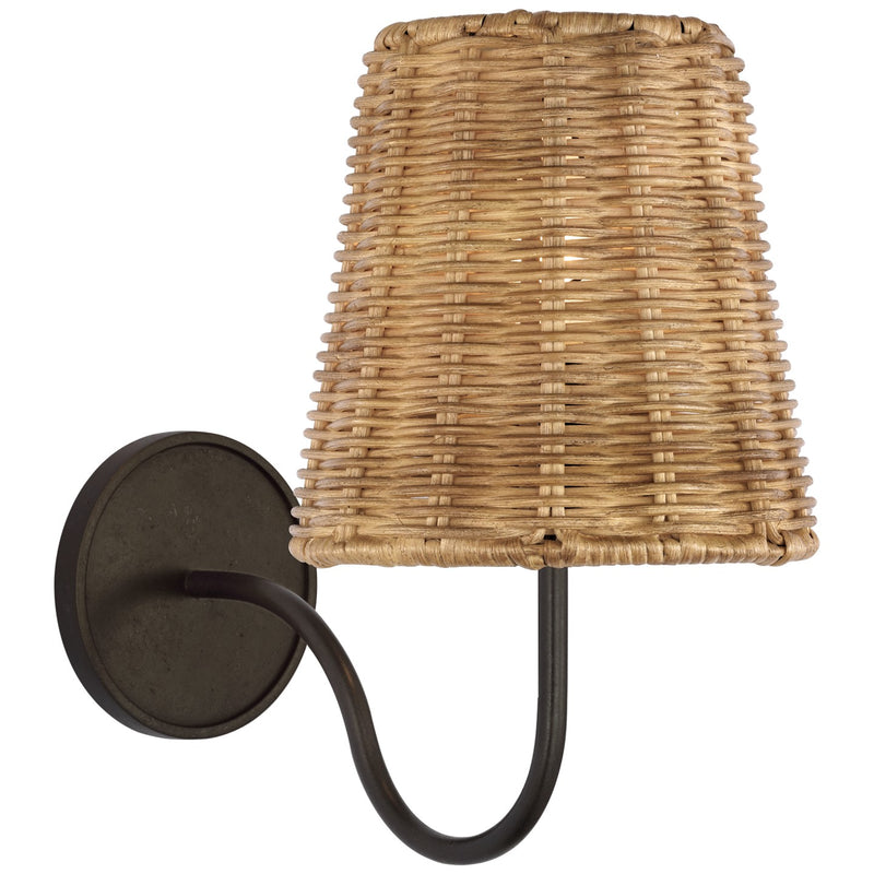 Visual Comfort Signature AL 2000AI-NTW LED Wall Sconce, Aged Iron