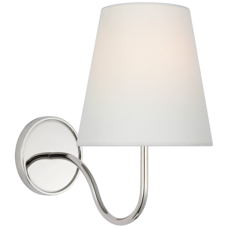 Visual Comfort Signature AL 2000PN-L LED Wall Sconce, Polished Nickel