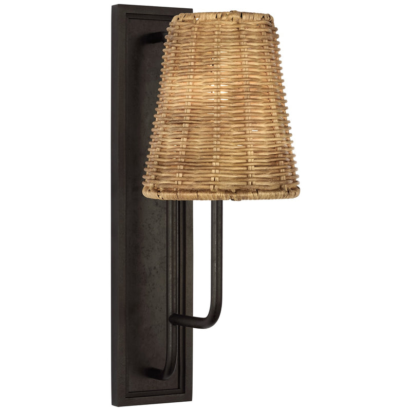 Visual Comfort Signature AL 2060AI-NTW LED Wall Sconce, Aged Iron