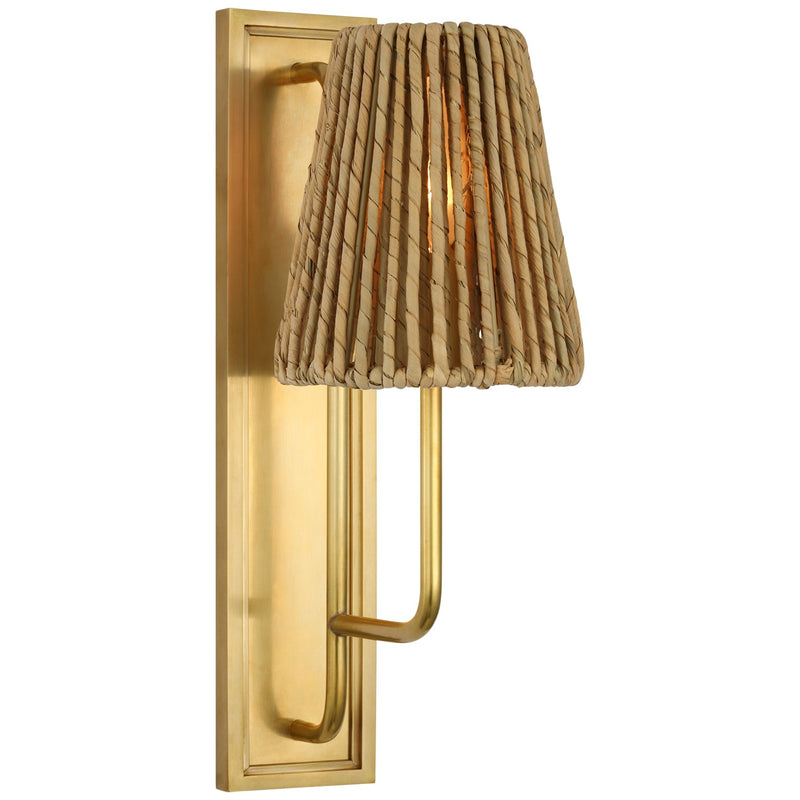 Visual Comfort Signature AL 2060HAB-NAB LED Wall Sconce, Hand-Rubbed Antique Brass