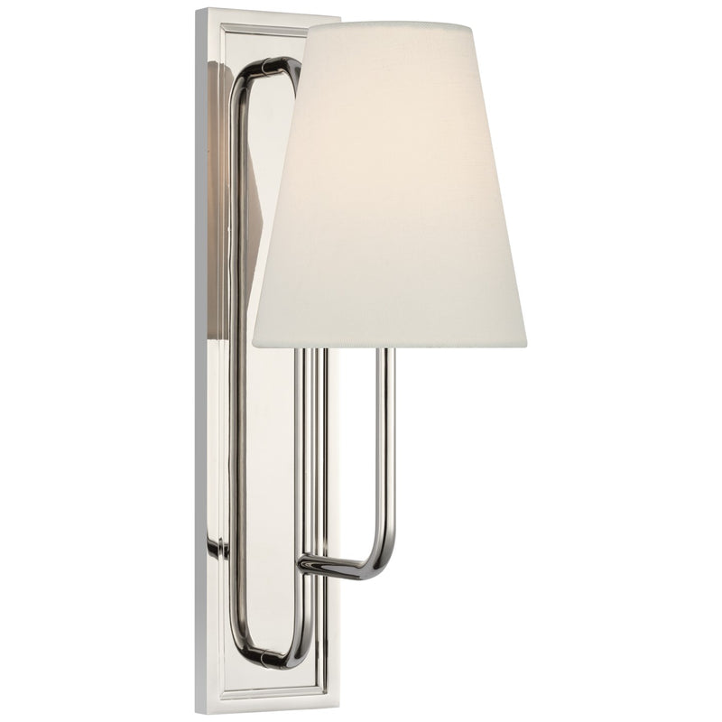 Visual Comfort Signature AL 2060PN-L LED Wall Sconce, Polished Nickel