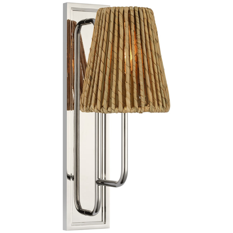 Visual Comfort Signature AL 2060PN-NAB LED Wall Sconce, Polished Nickel
