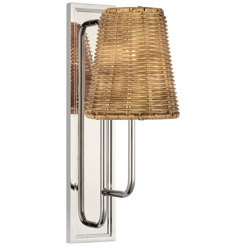 Visual Comfort Signature AL 2060PN-NTW LED Wall Sconce, Polished Nickel