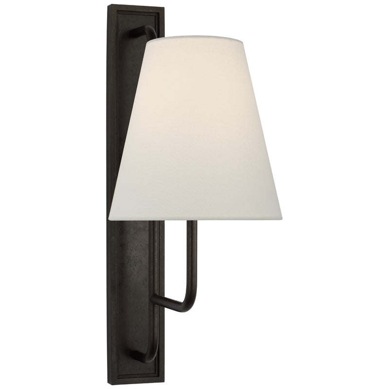 Visual Comfort Signature AL 2061AI-L LED Wall Sconce, Aged Iron